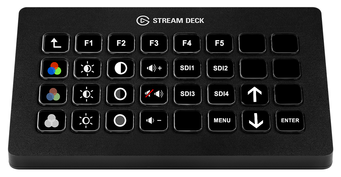 Stream Deck configured for XMP monitors