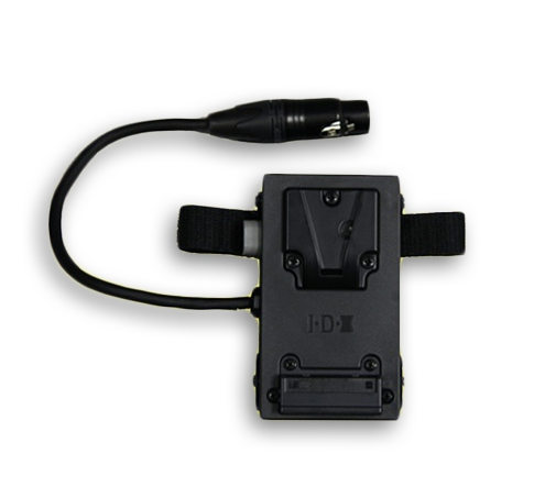 Standalone V-Mount Power Plate with XLR Connector for 12VDC Monitors
