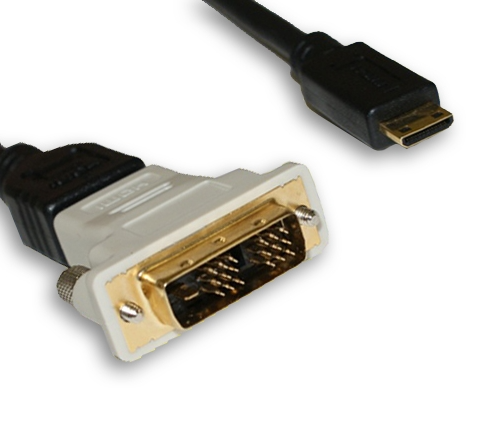Mini-HDMI (Type C) to DVI Cable
